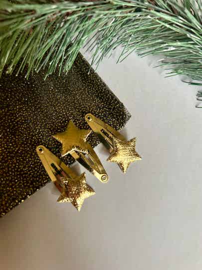 Haarspeldjes mini ster goud