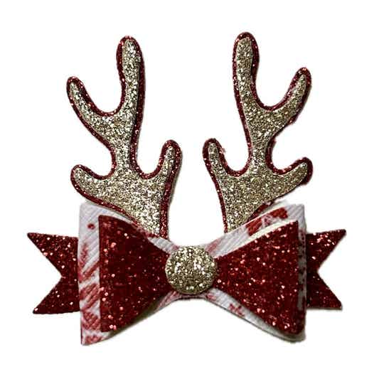 Haarclip eland rood / goud