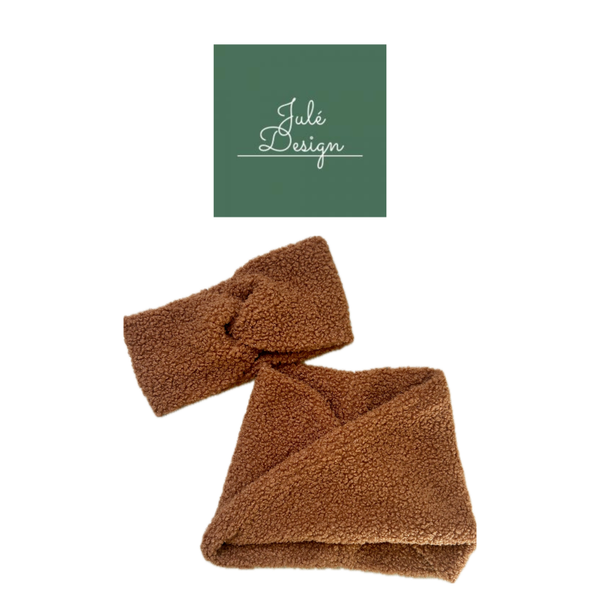 Teddy combiset bouclé cognac