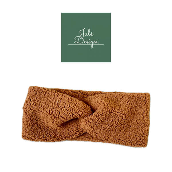 Teddy haarband cognac