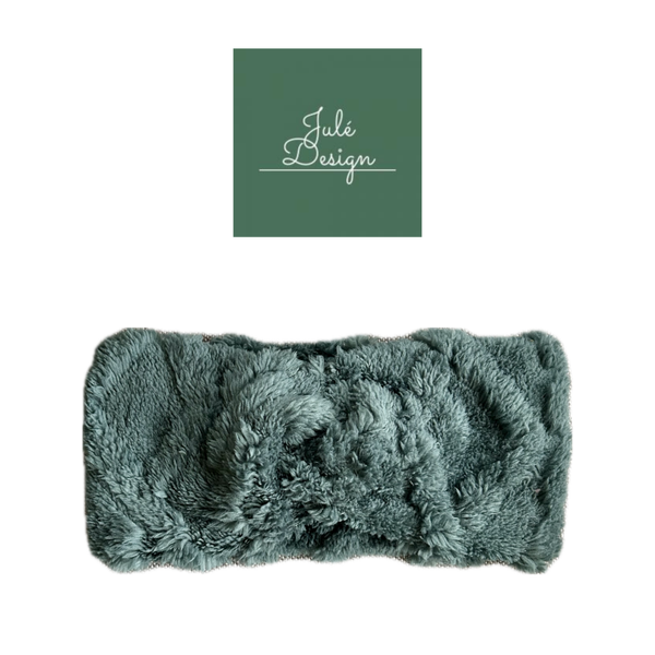 Teddy haarband kabel zee groen