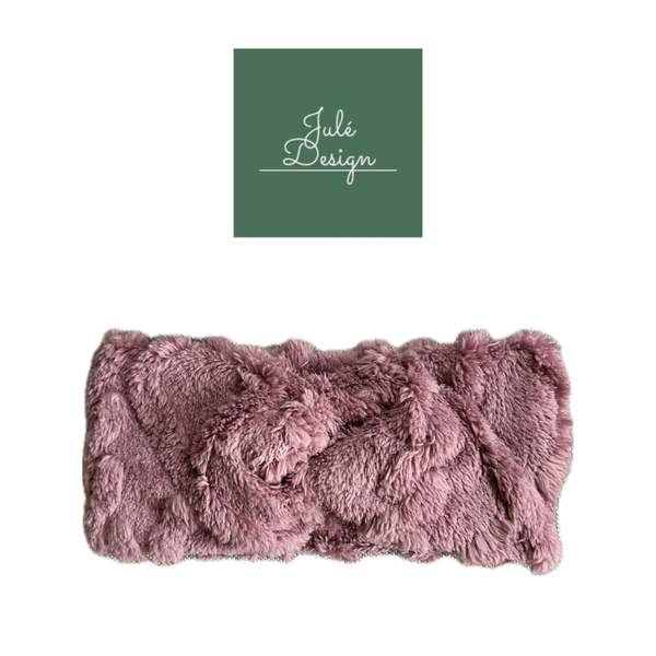 Teddy haarband kabel oud roze