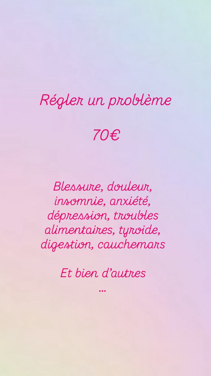 régler un problème