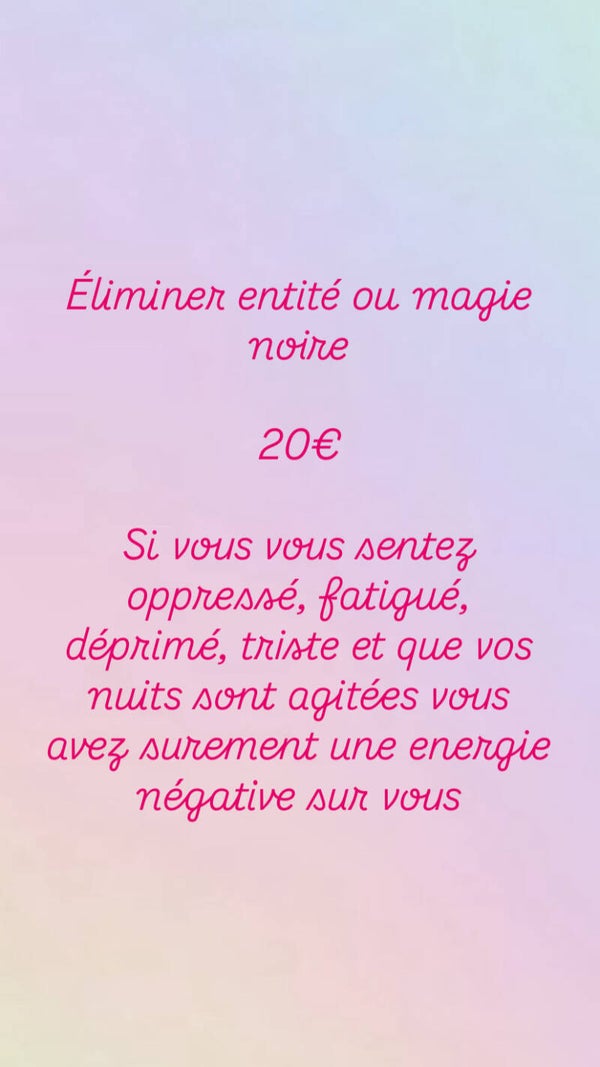 Eliminier entitées ou magie noire