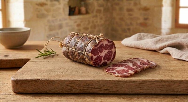 Coppa séchée et tranchée