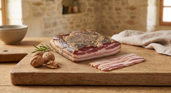 Poitrine/ventrêche séchée tranchée