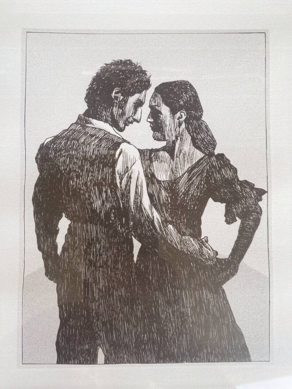 PAREJA DE BAILAORES FLAMENCOS