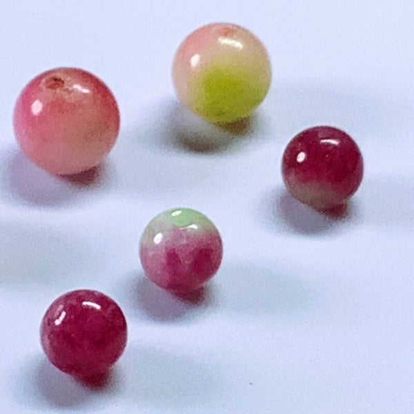 Perles en Tourmaline Melon d’Eau grade A