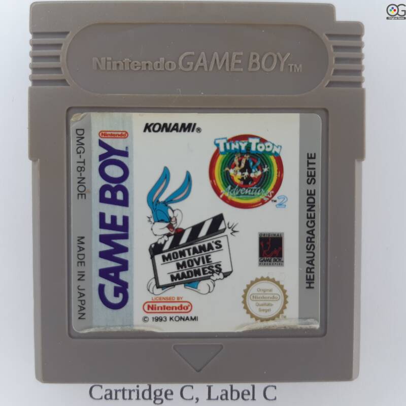 DMG Cartridge:  Montana's Movie Madness TinyToon 2  -NOE UGLY DUCK