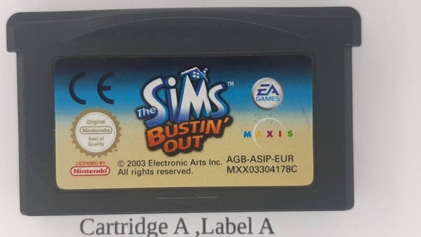 AGB Cartridge: the Sims bustin' Out -EUR