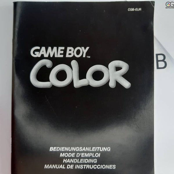 CGB Manual:  Gameboy Color Manual Game Boy -EUR