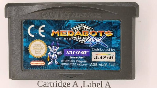 AGB Cartridge:  Medabots Rokusho ver AX -EUR