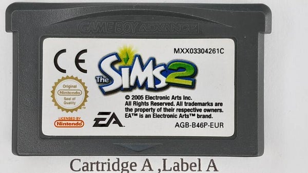 AGB Cartridge: the Sims 2 -EUR