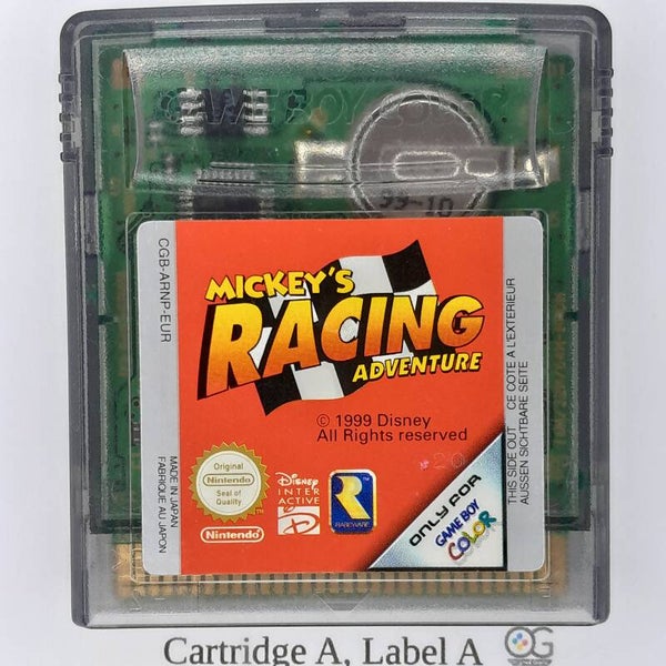 CGB Cartridge: Mickey's Racing Adventure -EUR