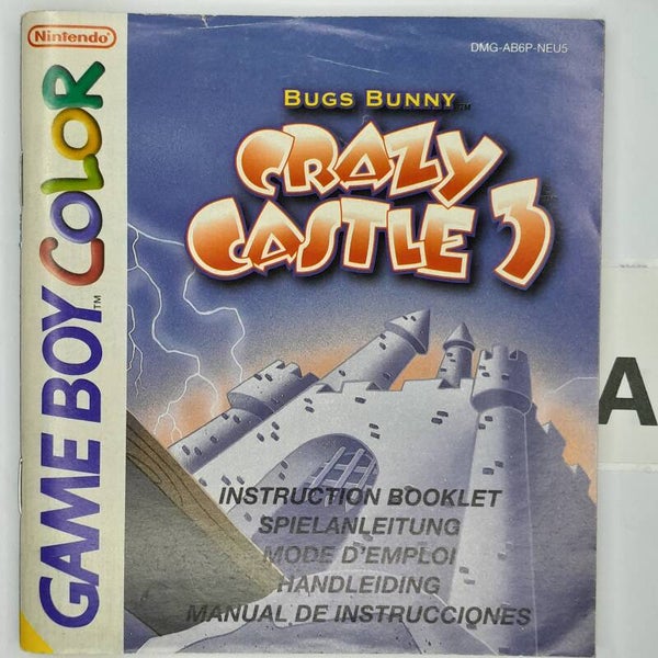 CGB Manual: Crazy Castle 3 Bugs Bunny  -NEU5