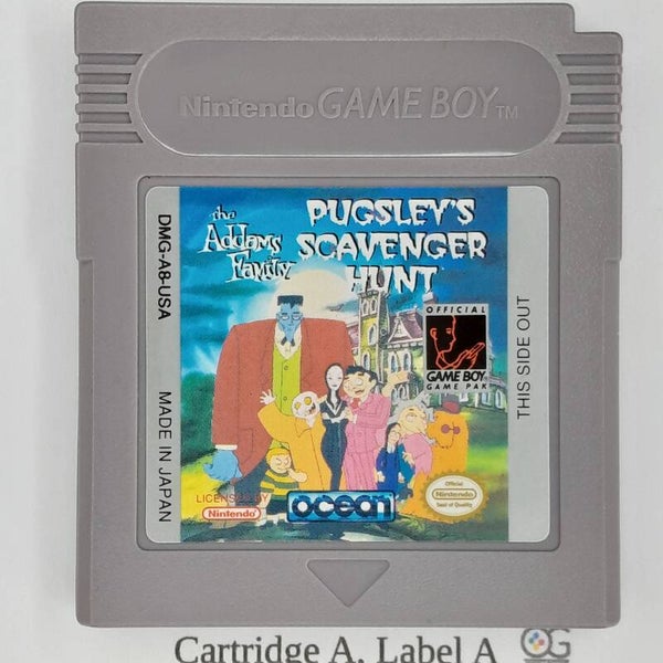 DMG Cartridge:  Pugsley's Scavenger Hunt Addams Family -USA
