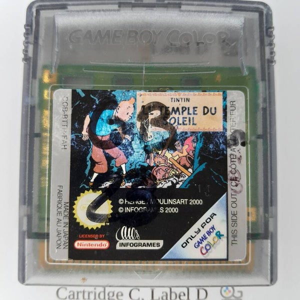 CGB Cartridge: TinTin le Temple du soleil/ Kuifje-FAH
