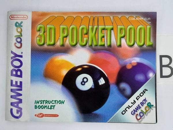 CGB Manual: 3D Pocket Pool -EUR