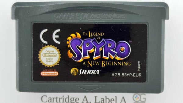 AGB Cartridge:  Spyro A New Beginning -EUR