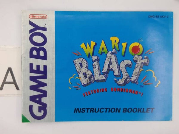 DMG Manual:  Wario Blast ft Bomberman  -UKV