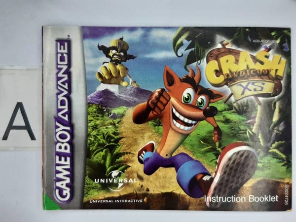 AGB Manual: Crash Bandicoot XS  -UKV