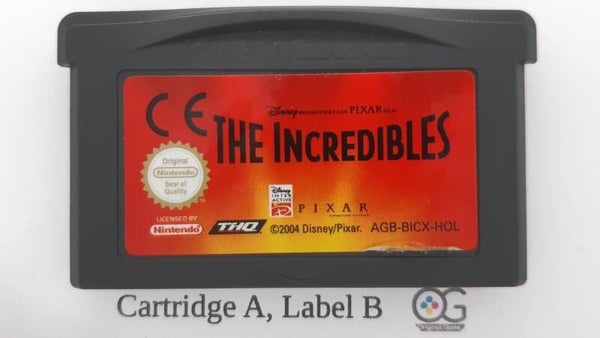 AGB Cartridge: The Incredibles -HOL