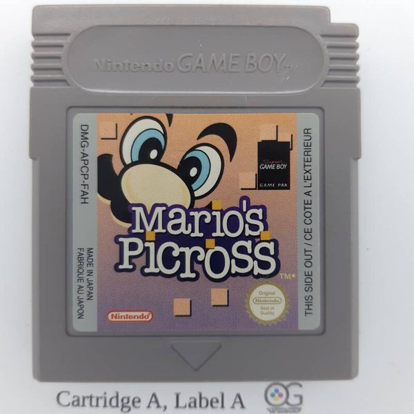 DMG Cartridge: Mario's Picross -FAH