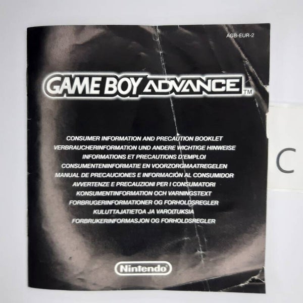 AGB Manual: Consumer info and Precautions AGB-EUR-2