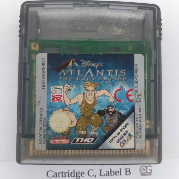 CGB Cartridge: Atlantis the lost empire -EUU