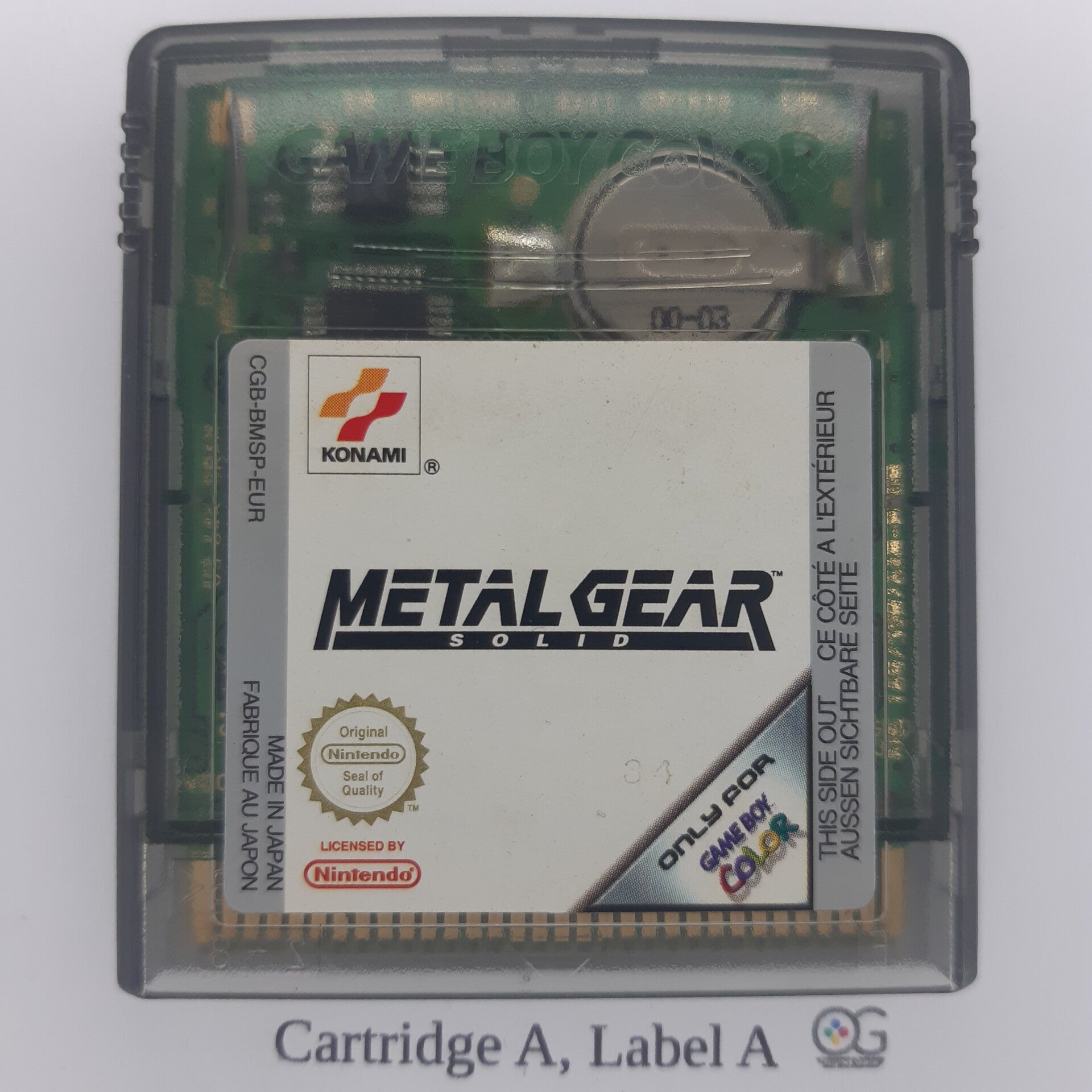 CGB Cartridge: Metal Gear Solid -EUR