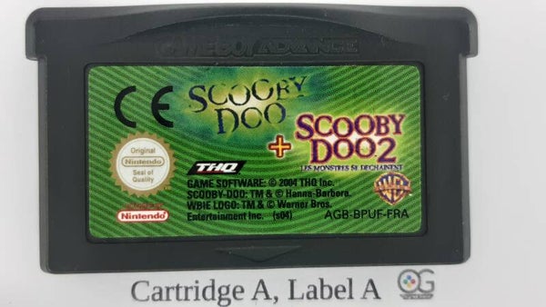 AGB Cartridge: Scooby Doo and  Scooby-Doo 2 Monsters Unleashed -FRA