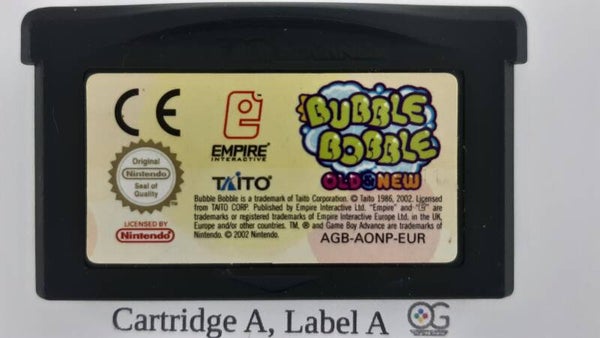 AGB Cartridge:  Bubble Bobble Old & New -EUR