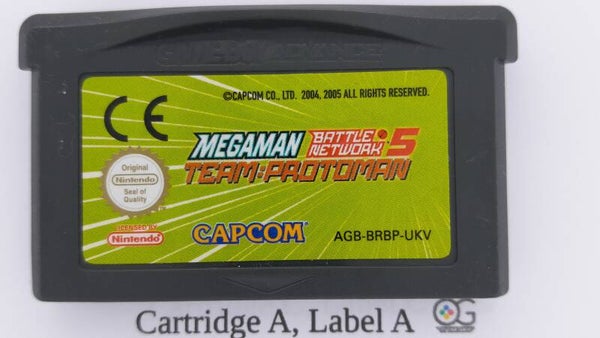 AGB Cartridge: MegaMan Battle Network  5 team: protoman Mega man -EUR