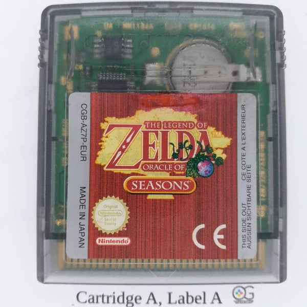 CGB Cartridge:  Zelda Oracle of Seasons -EUR