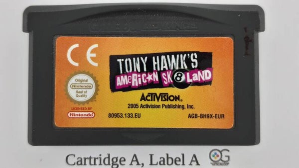 AGB Cartridge: Tony Hawk's American skateland sk8land