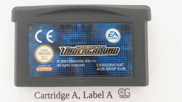 AGB Cartridge: Need for Speed Underground -EUR