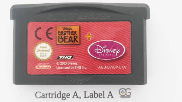 AGB Cartridge:  2 in 1 : Brother Bear + Disney Princess -EUR