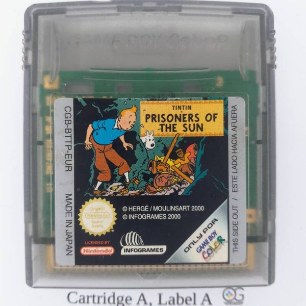 CGB Cartridge: TinTin Prisoners of the Sun Kuifje -EUR