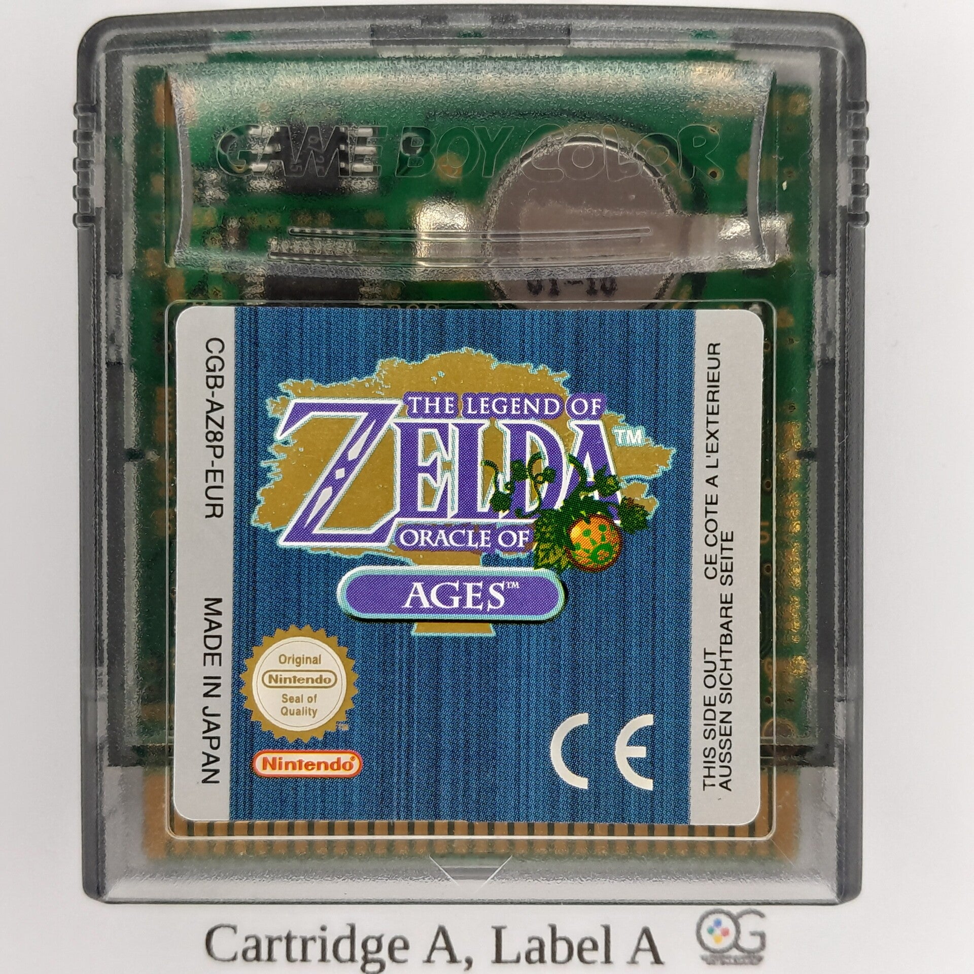 CGB Cartridge:  Zelda Oracle of Ages -EUR