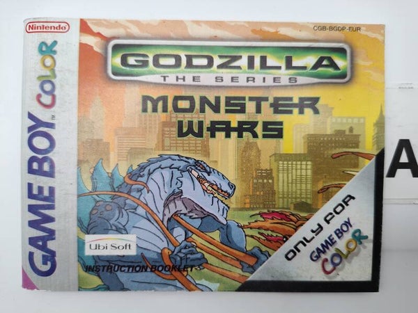 CGB Manual: Godzilla The series Monster Wars -EUR