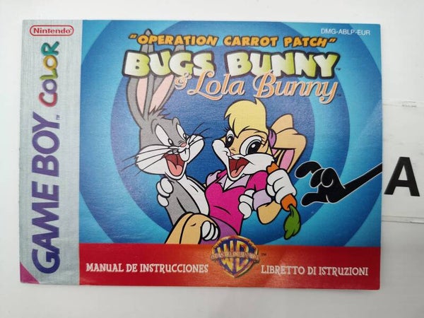 CGB Manual: Bugs Bunny & Lola  -EUR (Espanol & Italiano)
