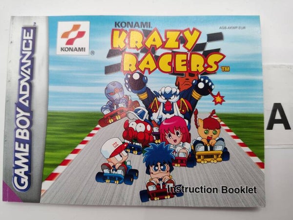 AGB Manual:  Konami Krazy Racers Konami -EUR