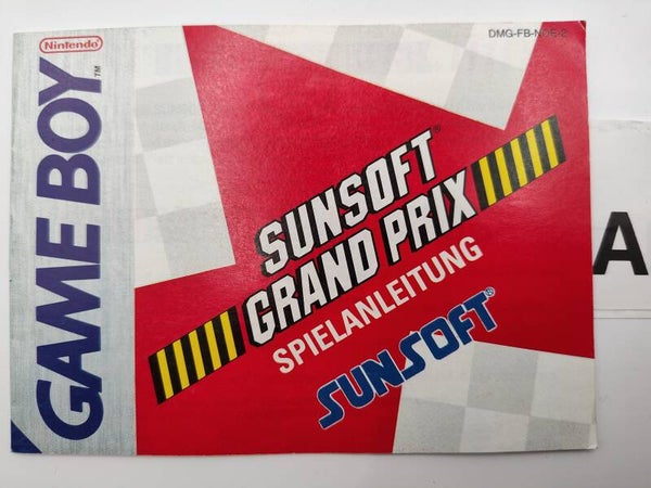 DMG Manual:  Sunsoft Grand Prix -NOE