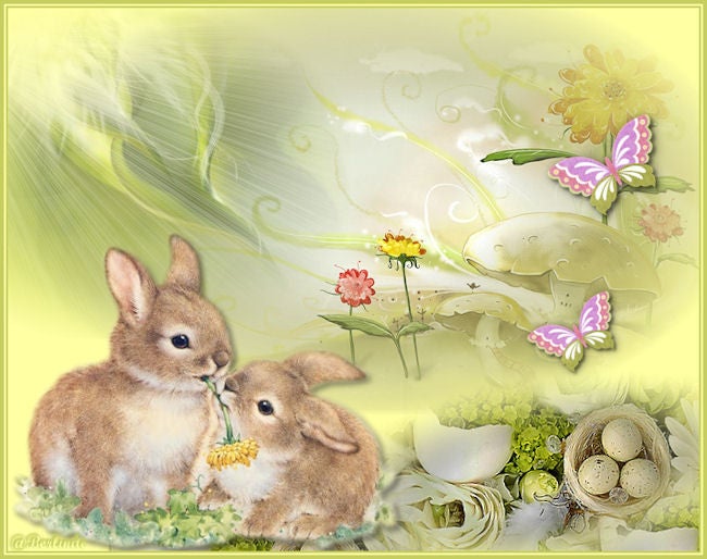 Easter Rabbits / Pasen | Berlinde Psp Feestlessen