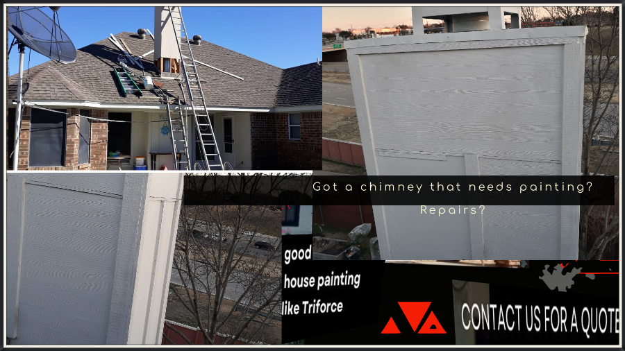 chimney trim and siding repair and painting service in dallas texs