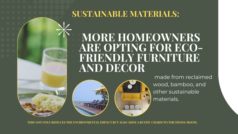 ecofriendly dining rooms