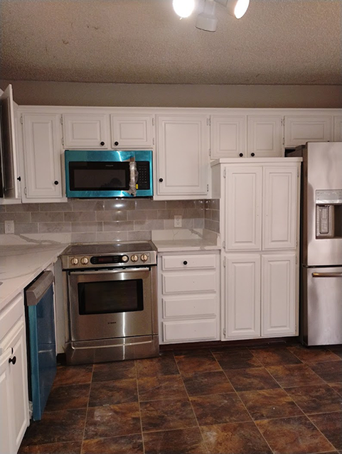 fresly renovated kitchen cabinets
