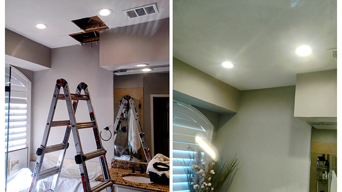 drywall water damage services, repairs and mold mitigiation