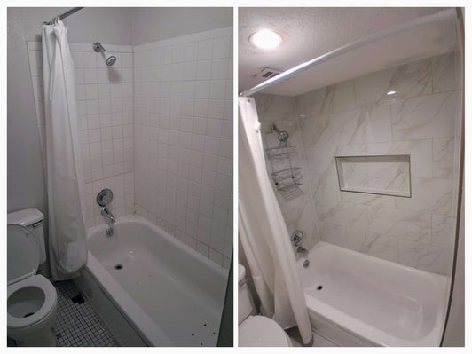 Bathroom ceiling drywall repair during renovation work
