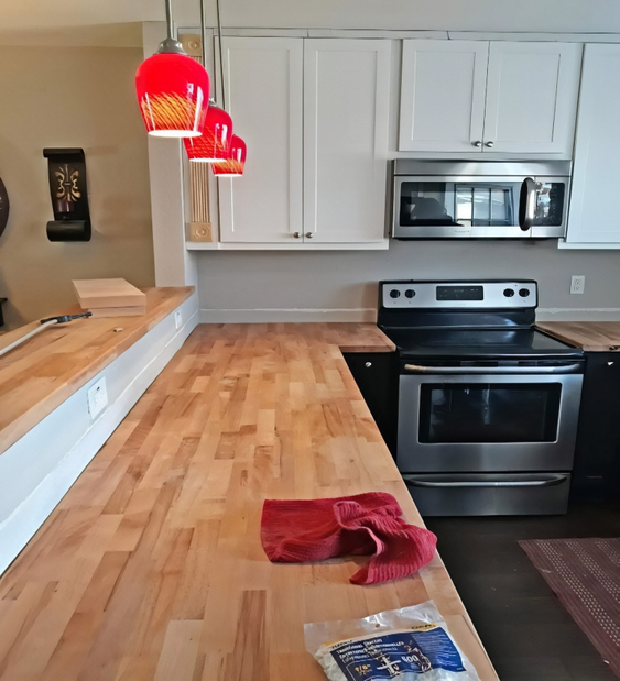 before tiling kitchen backsplash
